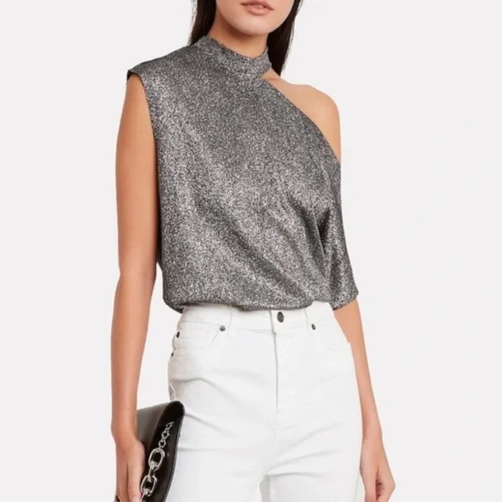 RtA axel metallic cutout shirt